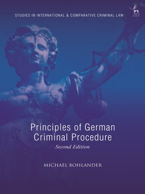 cover image of Principles of German Criminal Procedure